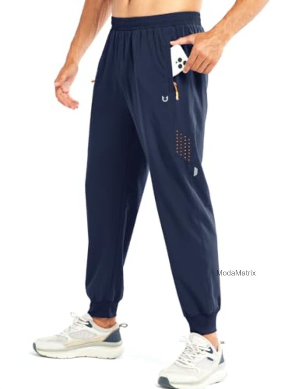 Men's Athletic Running Pants Lightweight Quick-Dry Joggers Gym